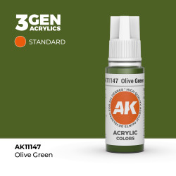 Olive Green Verde Oliva 3Gen 18ml AK11147 AK Interactive