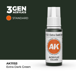 Extra Dark Green Verde Extra Oscuro 3Gen 18ml AK11153 AK Interactive