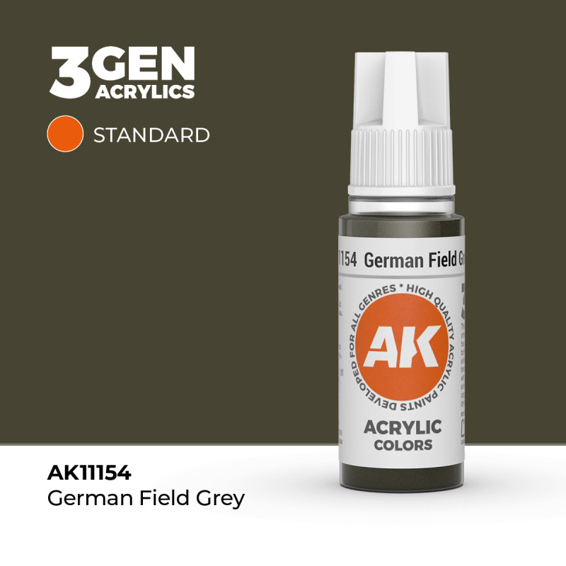 German Field Grey Gris Estilo Alemán 3Gen 18ml AK11154 AK Interactive