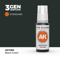 Black Green Verde Negro 3Gen 18ml AK11160 AK Interactive