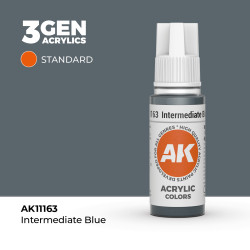 Intermediate Blue Azul Intermedio 3Gen 18ml AK11163 AK Interactive