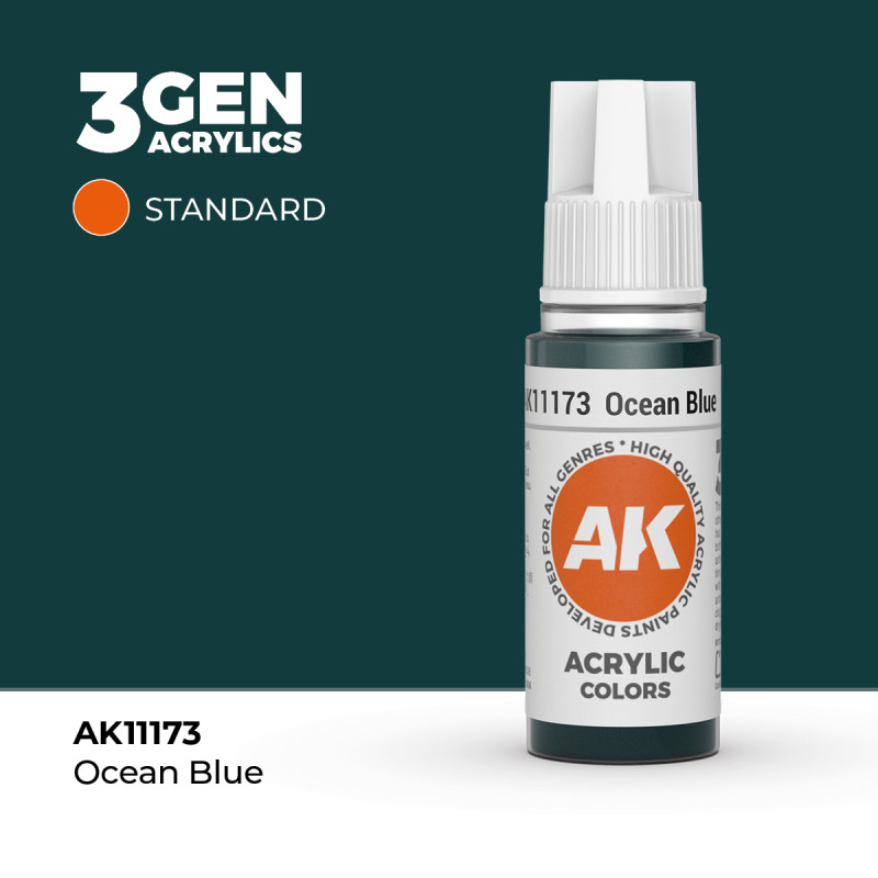 Ocean Blue Azul Océano 3Gen 18ml AK11173 AK Interactive