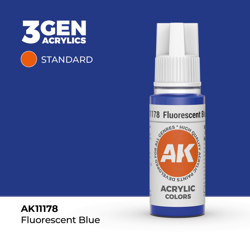 Fluorescent Blue 3Gen 18ml AK11178 AK Interactive