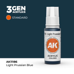 Light Prussian Blue Azul Prusiano Claro 3Gen 18ml AK11186 AK Interactive