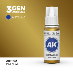 Old Gold Oro Viejo Metálico 3Gen 18ml AK11192 AK Interactive