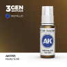 Rusty Gold Oro Oxidado Metálico 3Gen 18ml AK11193 AK Interactive