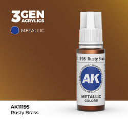 Rusty Brass Latón Oxidado Metálico 3Gen 18ml AK11195 AK Interactive