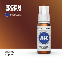 Copper Cobre Metálico 3Gen 18ml AK11197 AK Interactive
